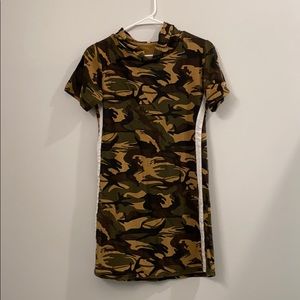Hooded Camo Dress